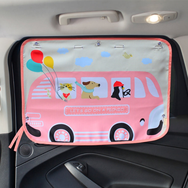 Copertura parasole per finestrino isolante per finestrino posteriore grande per auto, dimensioni: 70 * 50 cm, Moon Baby, House, Marine, Mustache, Rocket, Happy Flying, Happy Swing, Happy Time, Happy Town, Happy School Bus, Magic World, Waterpark       ...