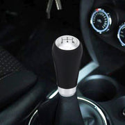 Leva del cambio modificata per auto universale, leva in pelle nera, pomello del cambio manuale a 5 marce, 5-Speed Gear Shift Knob