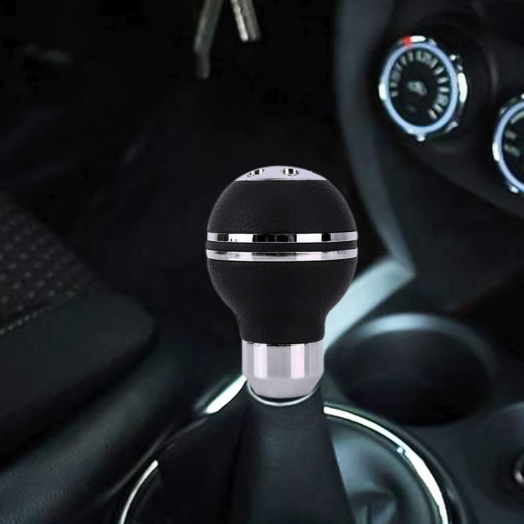Pomello del cambio automatico manuale a forma di palla con copertura in pelle per cambio auto universale per veicolo, Ball Shape Gear Shift Knob