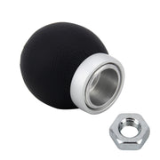 Adattatore per pomello del cambio manuale automatico in pelle nera con leva del cambio universale a forma di palla per auto, No Gear Ssign