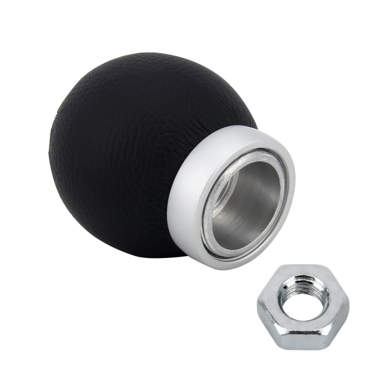 Adattatore per pomello del cambio manuale a 5 marce con leva in pelle nera modificata per auto universale, 5-Speed