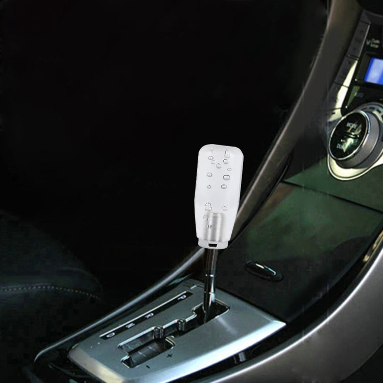 Leva del cambio con pomello del cambio universale per camion per auto trasparente, colori a bolle, lunghezza: 10 cm, 10cm