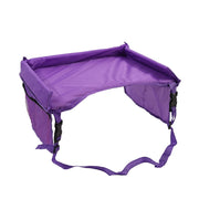 Vassoio per attività per seggiolino auto giocattolo per snack da viaggio per passeggino per bambini, Purple, Pink, Baby Blue, Black