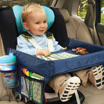 Vassoio per attività per seggiolino auto giocattolo per snack da viaggio per passeggino per bambini, Purple, Pink, Baby Blue, Black