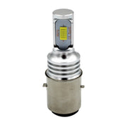H6/BA20D 1000LM 72W 6000K Luce bianca 2-LED 3570 Lampadine Fari per moto, DC 12-24V, H6/BA20D