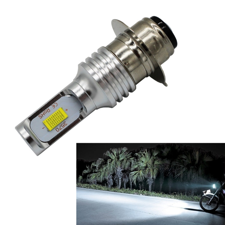 P15D/H6M 1000LM 72W 6000K Luce bianca 2-LED 3570 Lampadine Fari per moto, DC 12-24V, P15D/H6M