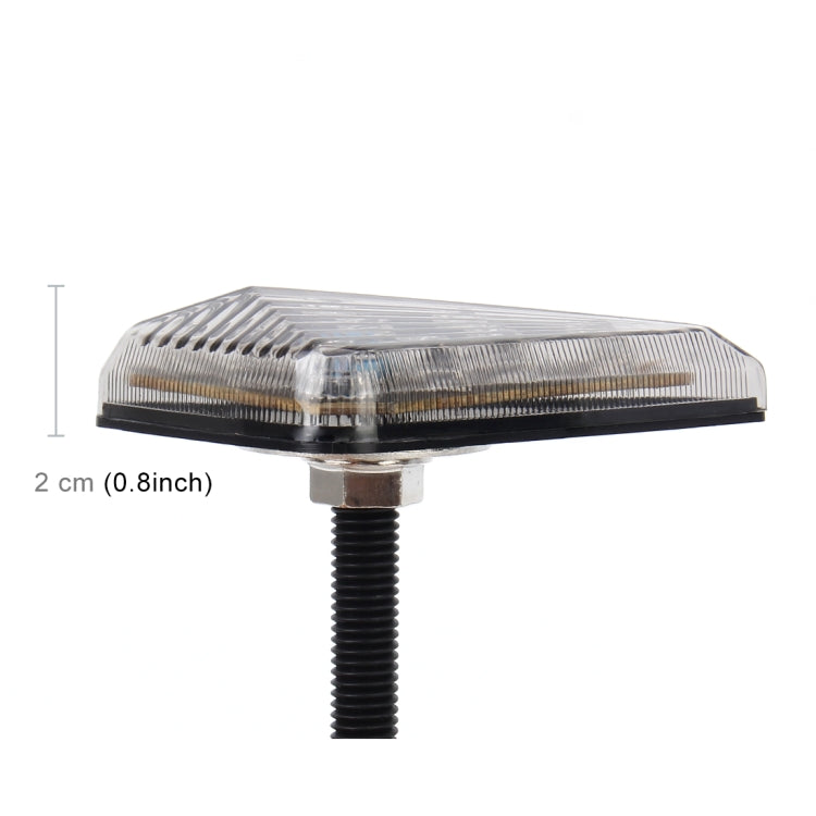 2 pezzi a forma di triangolo DC 12V moto 9-LED luce gialla indicatore di direzione lampeggiante, Triangle Shape