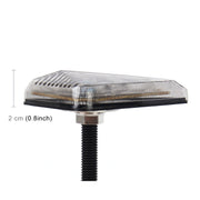 2 pezzi a forma di triangolo DC 12V moto 9-LED luce gialla indicatore di direzione lampeggiante, Triangle Shape