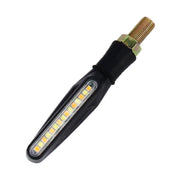 4 pezzi DC 12V moto 15-LED giallo + luce bianca Marquee-LED indicatore di direzione lampeggiante, 15-LED