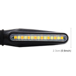 4 pezzi DC 12V moto 15-LED giallo + luce bianca Marquee-LED indicatore di direzione lampeggiante, 15-LED