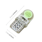 10 PZ T10 W5W DC 12V 1W 60LM Luci di ingombro per auto Lampade di posizione a LED con decodificatore, Blue Light, White Light