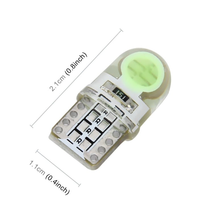 10 PZ T10 W5W DC 12V 1W 60LM Luci di ingombro per auto Lampade di posizione a LED con decodificatore, Blue Light, White Light