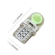 10 PZ T10 W5W DC 12V 1W 60LM Luci di ingombro per auto Lampade di posizione a LED con decodificatore, Blue Light, White Light