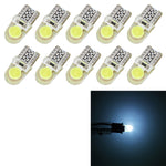 10 PZ T10 W5W DC 12V 1W 60LM Luci di ingombro per auto Lampade di posizione a LED con decodificatore, Blue Light, White Light