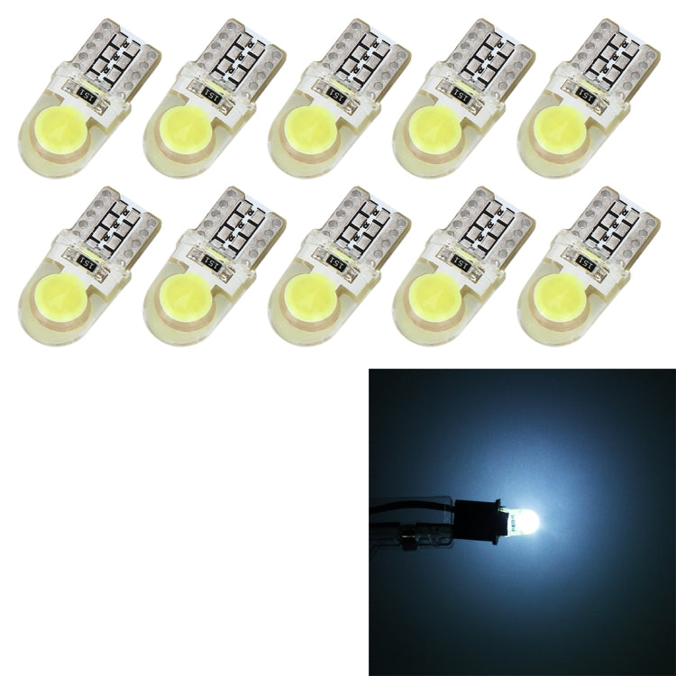 10 PZ T10 W5W DC 12V 1W 60LM Luci di ingombro per auto Lampade di posizione a LED con decodificatore, Blue Light, White Light