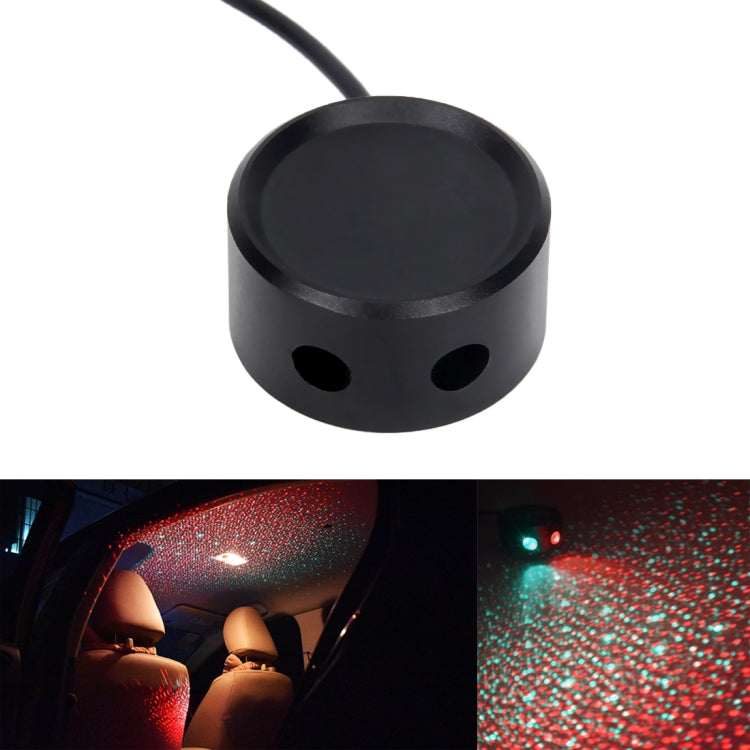 Decorazione del soffitto del tetto dell'auto 5V LED rosso verde Star Night Lights Proiettore Atmosfera Lampada Galaxy, Red Green, Red Blue