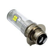 Fari moto 750LM 6000K Bianco H6M/P15D 40W Lampadine a 8 LED, DC 12-24V, H6M/P15D