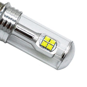 Fari moto 750LM 6000K Bianco H6M/P15D 40W Lampadine a 8 LED, DC 12-24V, H6M/P15D