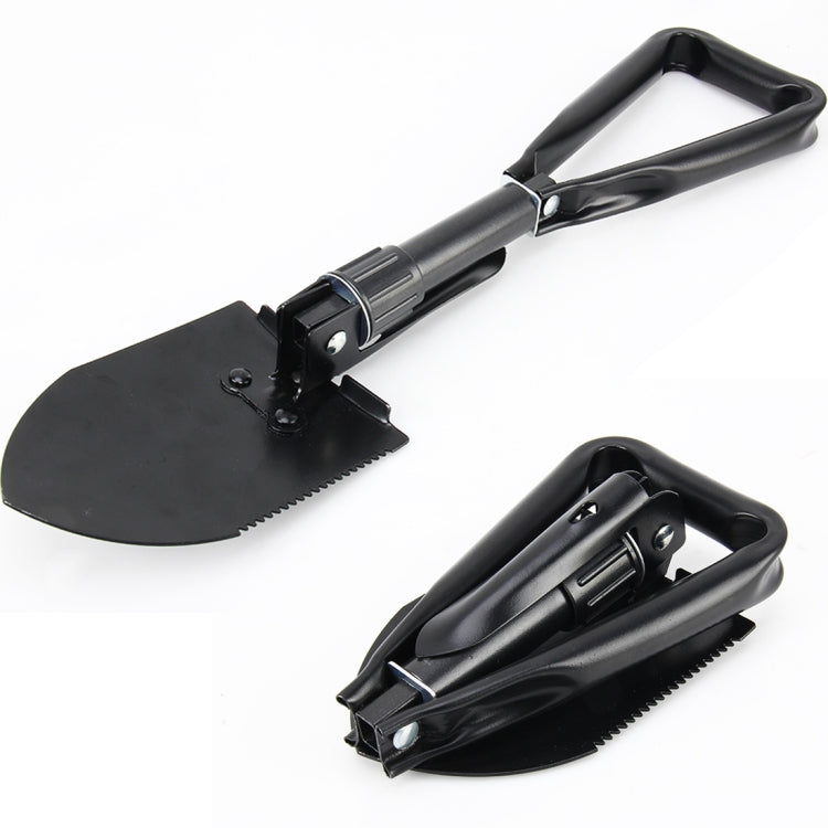 Auto Multi-funzione Veicolo Di Emergenza Metallo Acciaio Ghiaccio Neve Fango Sabbia Pala Pala pieghevole Auto Pala da neve ad alta resistenza Raschietto per ghiaccio, Steel Ice Shovel