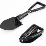 Auto Multi-funzione Veicolo Di Emergenza Metallo Acciaio Ghiaccio Neve Fango Sabbia Pala Pala pieghevole Auto Pala da neve ad alta resistenza Raschietto per ghiaccio, Steel Ice Shovel