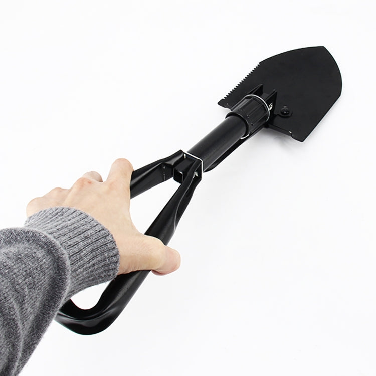 Auto Multi-funzione Veicolo Di Emergenza Metallo Acciaio Ghiaccio Neve Fango Sabbia Pala Pala pieghevole Auto Pala da neve ad alta resistenza Raschietto per ghiaccio, Steel Ice Shovel