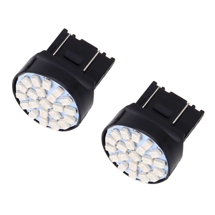 10 PZ T20/7443 Lampada per auto 1.2W 22-SMD 1206 Lampadine a LED Luce freno, T20/7443 Red Light, T20/7443 Yellow Light