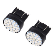 10 PZ T20/7443 Lampada per auto 1.2W 22-SMD 1206 Lampadine a LED Luce freno, T20/7443 Red Light, T20/7443 Yellow Light