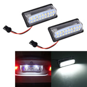 2 pz. Luce targa a LED 18-SMD Lampadine Lampade per Nissan/Teana 03 / Tada 03-08 /Sylphy 2008 /Sunny 2001-2006,2W 120LM,6000K, DC12V (luce bianca), for Nissan
