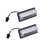 2 pz. Luce targa a LED 18-SMD Lampadine Lampade per Nissan/Teana 03 / Tada 03-08 /Sylphy 2008 /Sunny 2001-2006,2W 120LM,6000K, DC12V (luce bianca), for Nissan