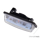2 pz. Luce targa a LED 18-SMD Lampadine Lampade per Nissan/Teana 03 / Tada 03-08 /Sylphy 2008 /Sunny 2001-2006,2W 120LM,6000K, DC12V (luce bianca), for Nissan