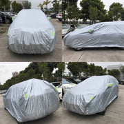 Copriauto SUV resistente al sole impermeabile antipolvere PEVA con strisce di avvertenza, 207inch (XXL)