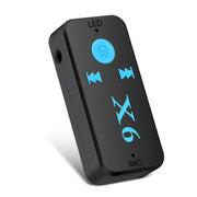 Adattatore per ricevitore per lettore musicale audio Bluetooth V4.1 per auto HQX6, supporto vivavoce wireless, scheda TF e ricarica USB, HQX6