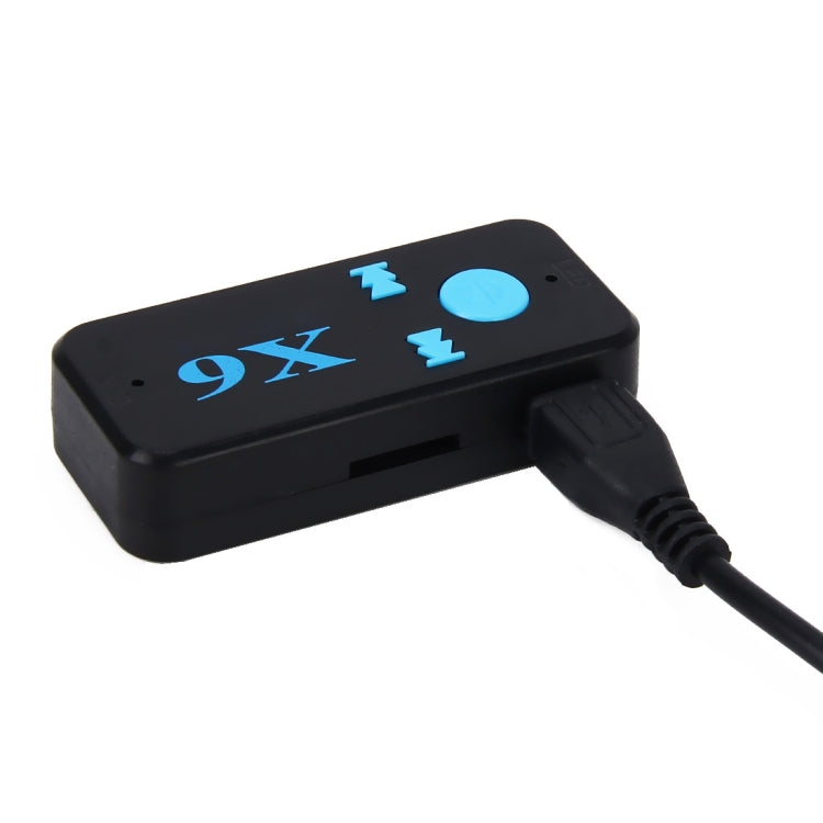 Adattatore per ricevitore per lettore musicale audio Bluetooth V4.1 per auto HQX6, supporto vivavoce wireless, scheda TF e ricarica USB, HQX6