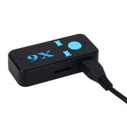 Adattatore per ricevitore per lettore musicale audio Bluetooth V4.1 per auto HQX6, supporto vivavoce wireless, scheda TF e ricarica USB, HQX6