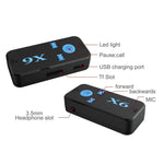 Adattatore per ricevitore per lettore musicale audio Bluetooth V4.1 per auto HQX6, supporto vivavoce wireless, scheda TF e ricarica USB, HQX6