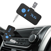 Adattatore per ricevitore per lettore musicale audio Bluetooth V4.1 per auto HQX6, supporto vivavoce wireless, scheda TF e ricarica USB, HQX6