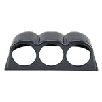 Materiale di piombo in carbonio orizzontale universale da 60 mm Materiale 3 Triple Auto Car Dash Gauge Meter Supporto per pod Cruscotto 3 fori Tazza Misuratore di prestazioni del veicolo Accessori per strumenti, Horizontal