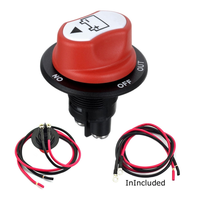 Jtron Interruttore On/Off per Batteria per Auto Interruttore Principale per Batteria per Auto MAX DC 50V 50A CONT 75A INT Uso per Auto/Fuoristrada/Camion, DC 50V 50A