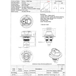 Jtron Interruttore On/Off per Batteria per Auto Interruttore Principale per Batteria per Auto MAX DC 50V 50A CONT 75A INT Uso per Auto/Fuoristrada/Camion, DC 50V 50A