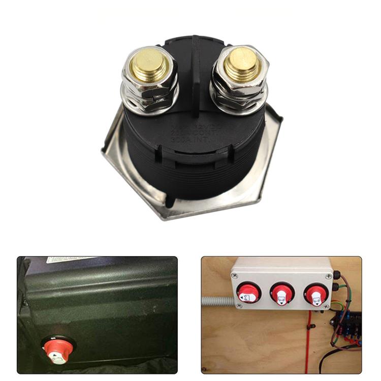 Jtron Interruttore On/Off per Batteria per Auto Interruttore Principale per Batteria per Auto MAX DC 32V 200A CONT 300A INT Uso per Auto/Fuoristrada/Camion, DC 32V 200A