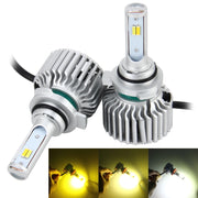 2 pezzi 9012 26W 2250LM faro per auto LED luce automatica funzione CANBUS integrata (luce bianca, luce gialla, luce bianca calda), DC 9-16V, 9012