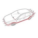 PZ-300-8 Sistema di assistenza per allarme di parcheggio per monitor LED con cicalino di retromarcia per parcheggio con sensori anteriori 4 * 7 m e sensori posteriori 4 * 2,5 m, with 4 Front Sensors and 4 Rear Sensors