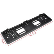 PZ600-L Europa Telaio targa auto Telecamera posteriore Sistema di parcheggio visivo per retrovisione con 2 rilevatori radar di retromarcia, with 2 Reversing Radar Detector