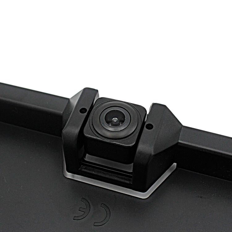PZ600-L Europa Telaio targa auto Telecamera posteriore Sistema di parcheggio visivo per retrovisione con 2 rilevatori radar di retromarcia, with 2 Reversing Radar Detector