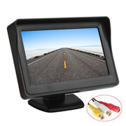 PZ601-C TFT LCD 2 ingressi video Monitor di parcheggio da 4,3 pollici 2 in 1 con 648*488 pixel Telecamera per retromarcia Obiettivo in vetro con cavo video RCA da 6 m, PZ601-C
