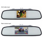 PZ603 Monitor video per auto HD Parcheggio automatico LED Visione notturna CCD Telecamera retromarcia per retromarcia con specchietto retrovisore per auto da 4,3 pollici, with 4.3 inch Car Rear View Mirror