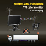 PZ607-W Telecamera di backup e monitor per veicoli senza fili per camion Telecamera posteriore per visione notturna a infrarossi con monitor HD da 7 pollici per rimorchio camper, PZ607-W