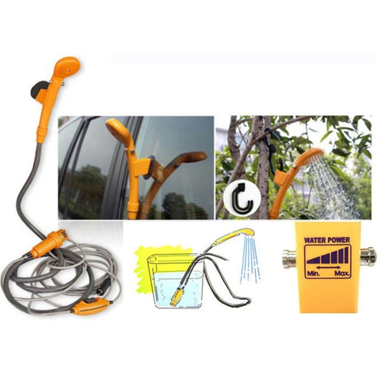 DC 12V Fare la doccia Lavare l'auto Lavare il piatto Set doccia per automobile regolabile con alimentazione idrica con tubo in plastica da 2 m, 2m
