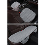 3 pezzi / set caldo coprisedile per auto cuscino cinque posti universale due coprisedili della fila anteriore e un coprisedile della fila posteriore cuscino per sedia antiscivolo tappetini per auto caldi senza cuscino in peluche posteriore