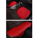 3 pezzi / set caldo coprisedile per auto cuscino cinque posti universale due coprisedili della fila anteriore e un coprisedile della fila posteriore cuscino per sedia antiscivolo tappetini per auto caldi senza cuscino in peluche posteriore